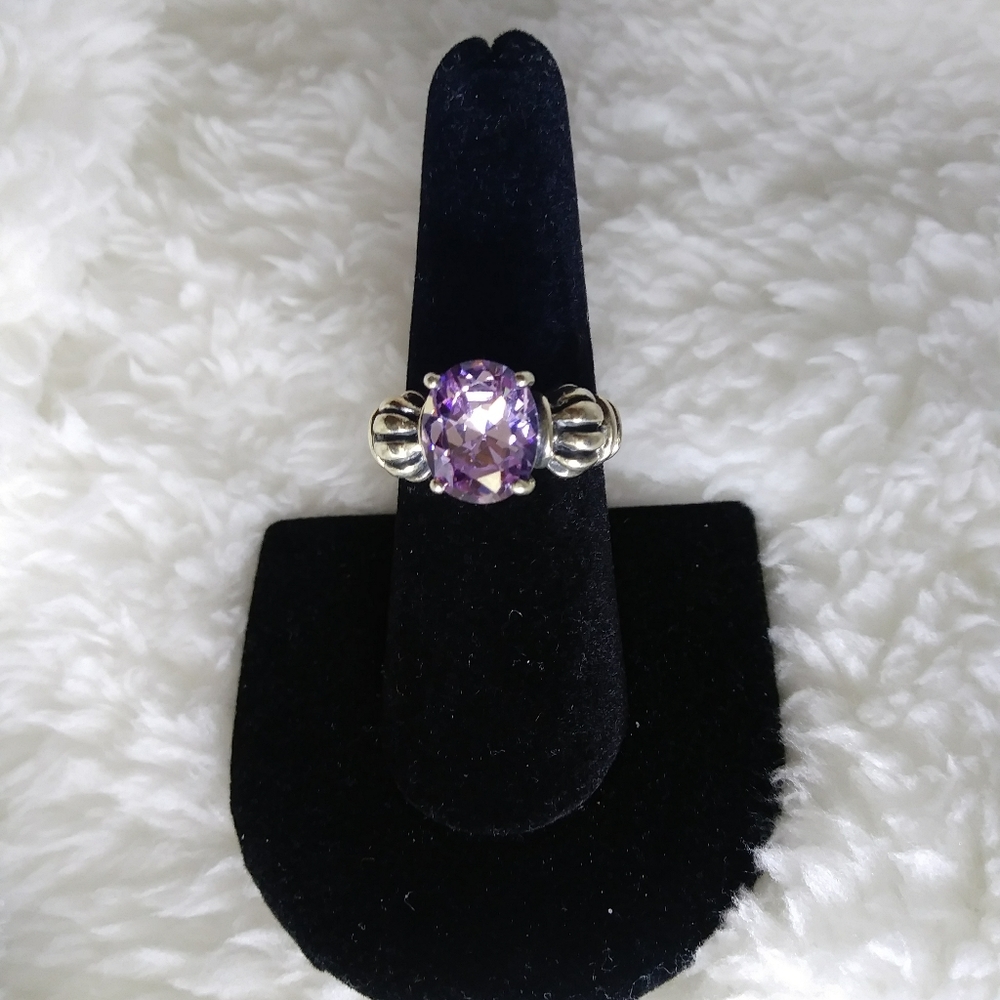 Sterling Silver Purple Amethyst Ring